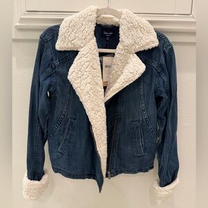 Splendid Jean and Sherpa jacket